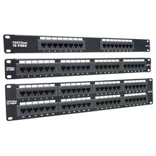 Netzwerk-Verstärker cat6 cat5e 12 24 48 Port-Patch-Panel 8p8c Rack-Mount-Typ Snap-In-Stil